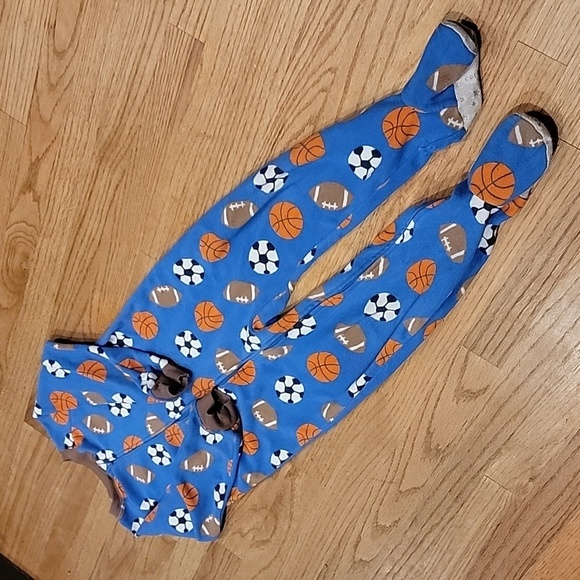 Carter's Footed Onesie Fleece Sports Pajamas - Picture 1 of 6